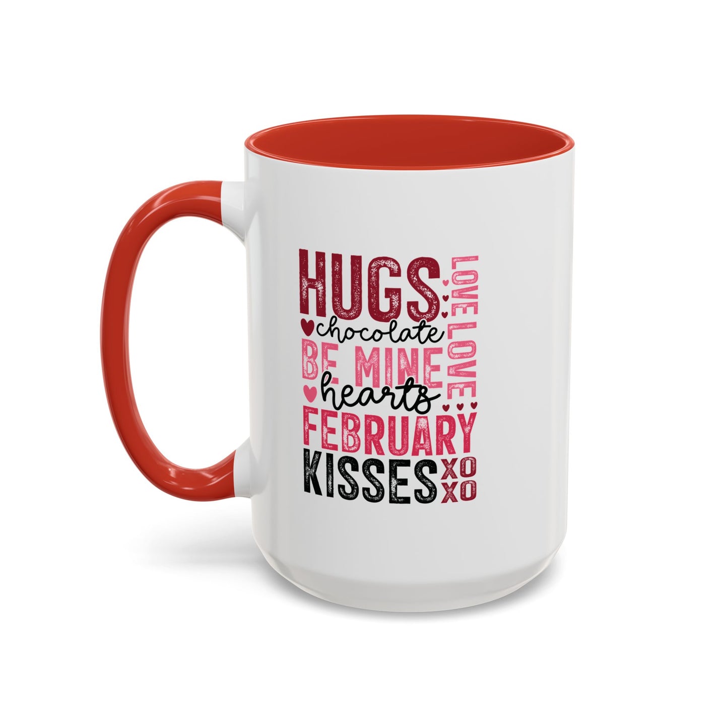 VLD - Hugs...February Kisses | Accent Coffee Mug  (11, 15oz)