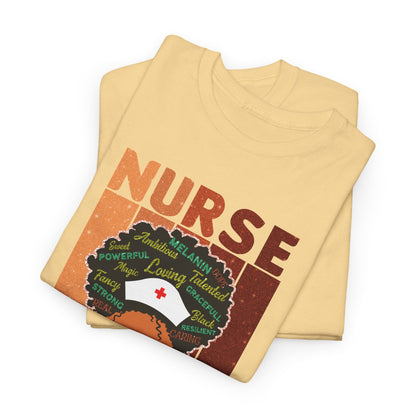 BADED - Melanated Nurse | Unisex Heavy Cotton Tee