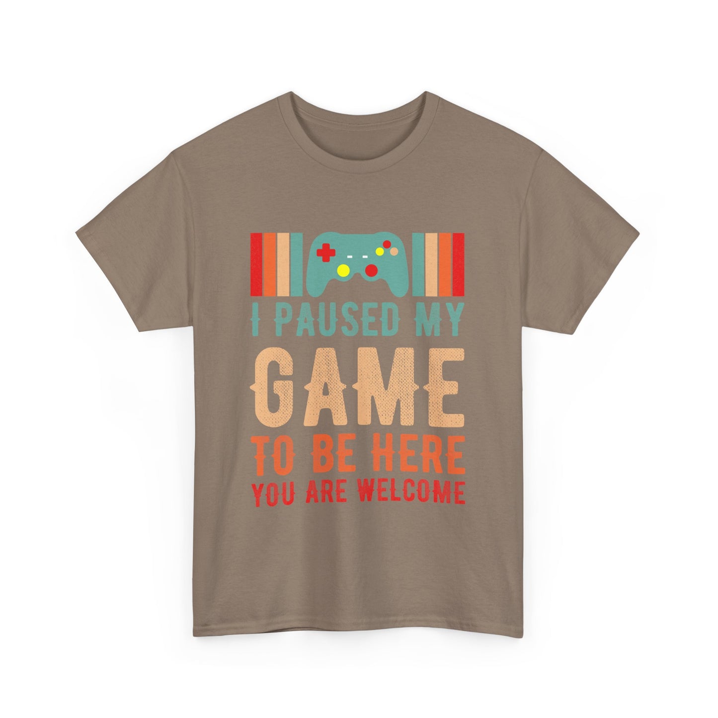 GME - I Paused My Game To Be Here | Unisex Heavy Cotton Tee