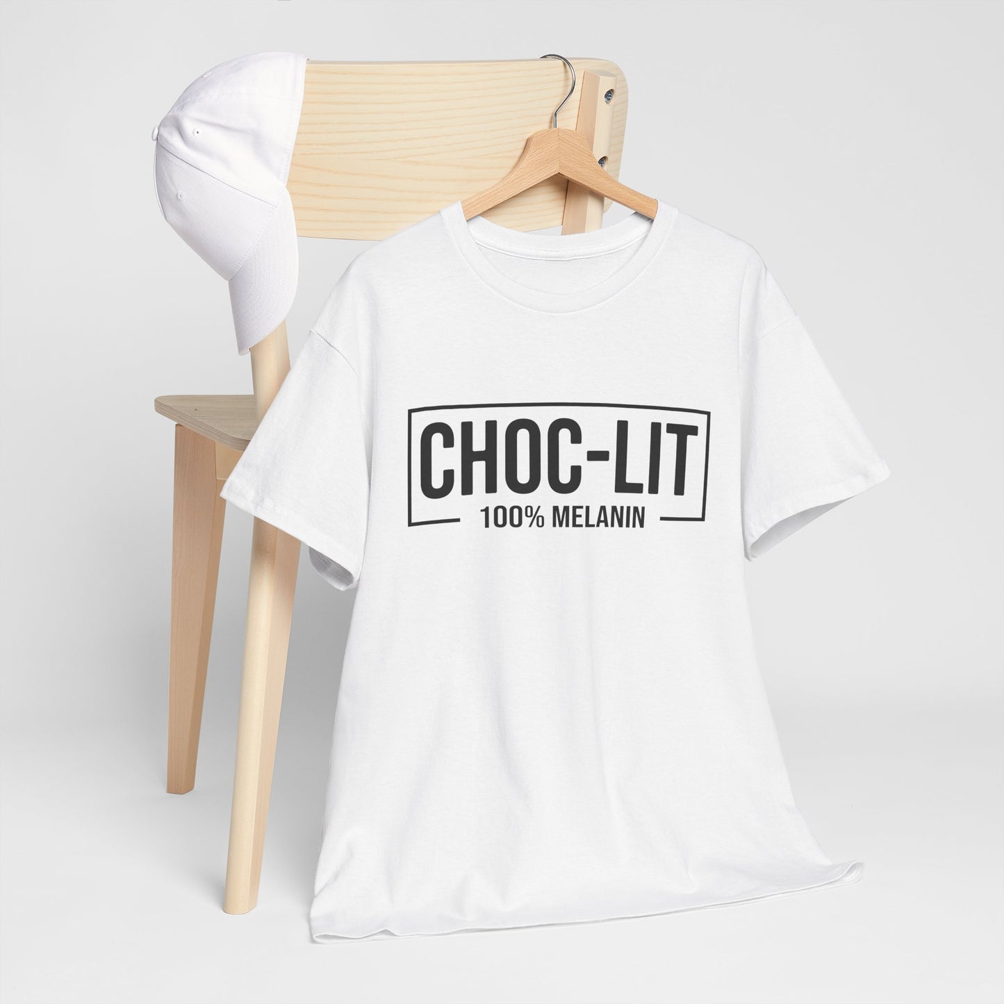 BADED - Choc-Lit 100% Melanin | Unisex Heavy Cotton Tee