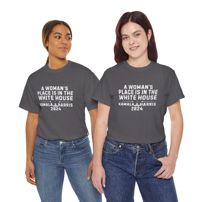 HW24 - A Woman's Place Kamala Harris 2024 | Unisex Heavy Cotton Tee