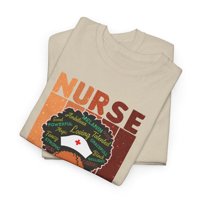 BADED - Melanated Nurse | Unisex Heavy Cotton Tee