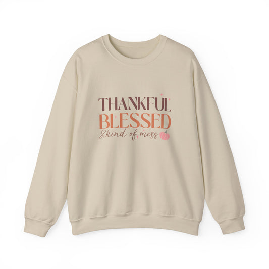 TGV - Thankful, Blessed & Kind of a Mess | Unisex Heavy Blend™ Crewneck Sweatshirt