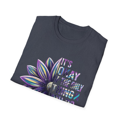 "It’s Okay If All You Did Today Was Breathe" Unisex Comfort Tee – Suicide Awareness Month Shirt