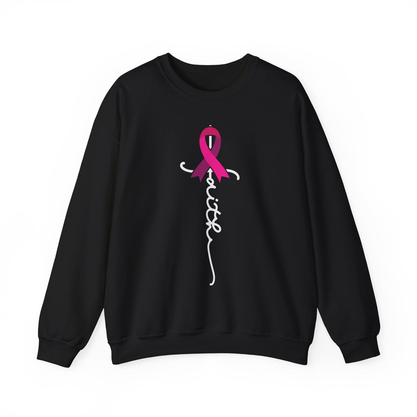 BCA - Faith Pink Ribbon | Unisex Heavy Blend™ Crewneck Sweatshirt