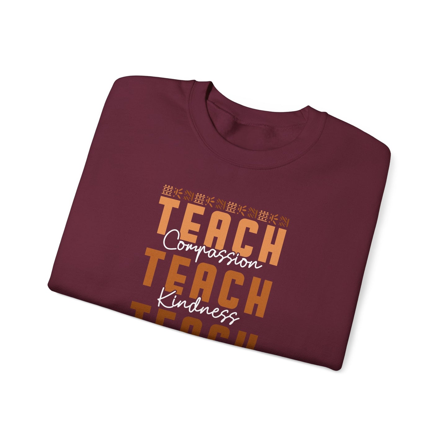BADED - Teach Compassion Kindness Confidence | Heavy Blend™ Crewneck Sweatshirt