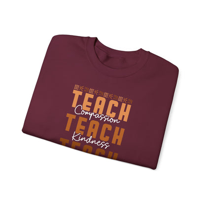 BADED - Teach Compassion Kindness Confidence | Heavy Blend™ Crewneck Sweatshirt