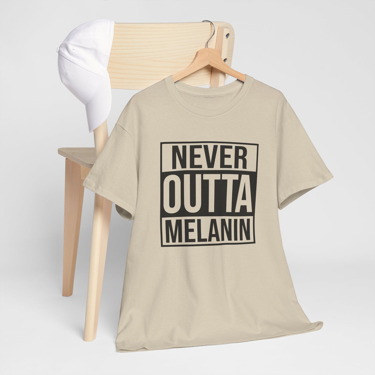 BADED - Never Outta Melanin | Unisex Heavy Cotton Tee