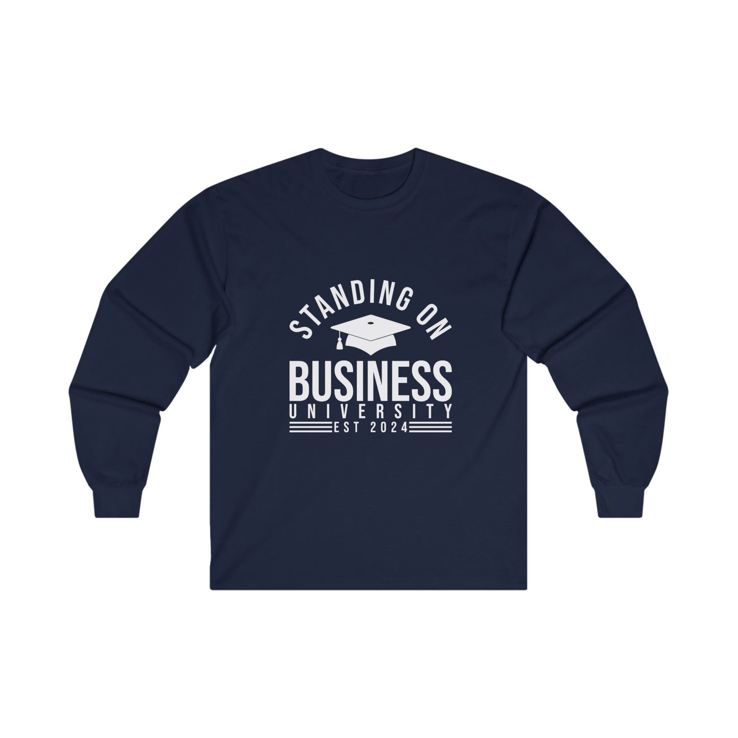 BADED - Standing On Biz | Ultra Cotton Long Sleeve Tee (Black)