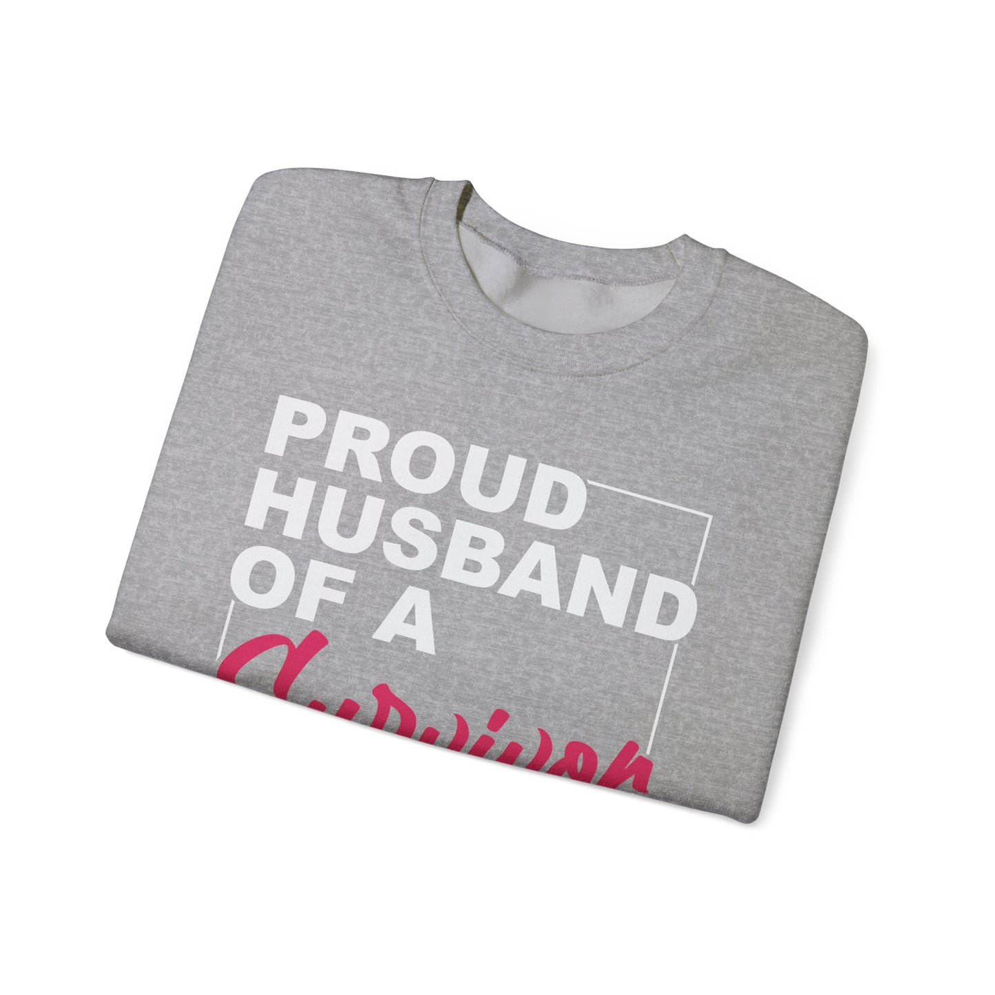 BCA - Husband of Survivor  | Unisex Heavy Blend™ Crewneck Sweatshirt