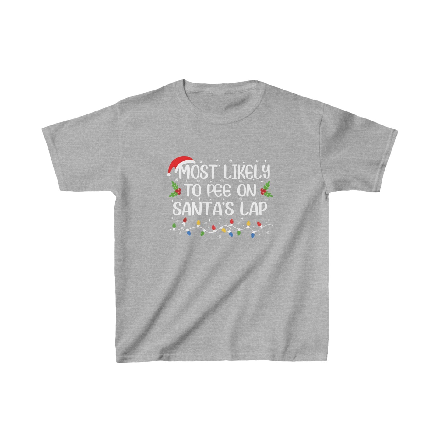 CMS - Most Likely To...Pee On Santa's Lap | Kids Heavy Cotton™ Tee