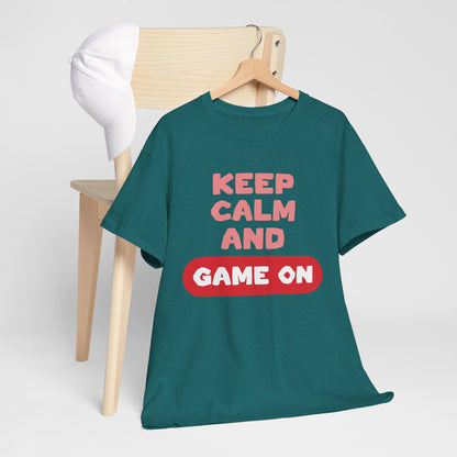 GME- Keep Calm And Game On | Unisex Heavy Cotton Tee