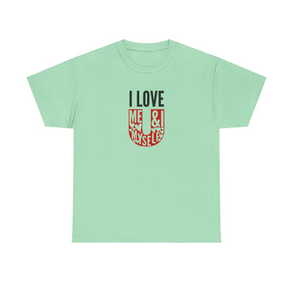 AVL - I Love U/Me, Myself and I | Unisex Heavy Cotton Tee