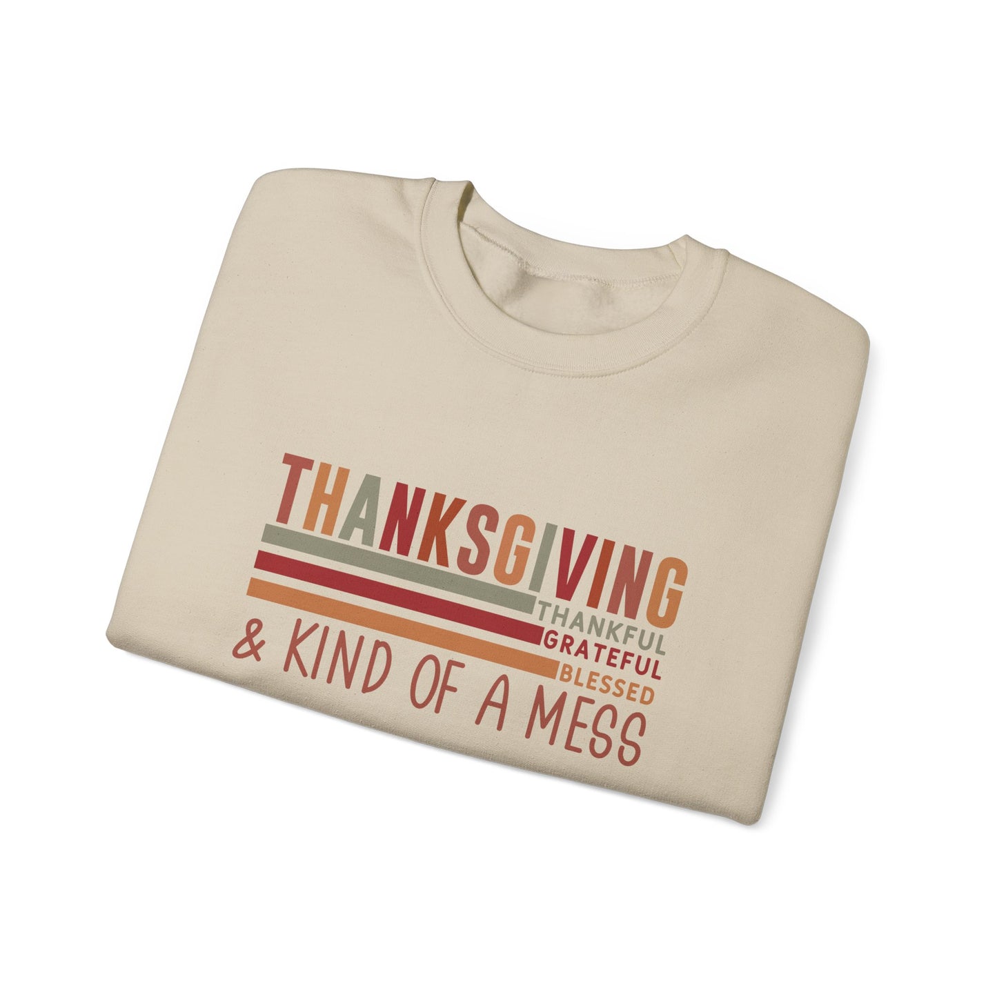 THK - Thanksgiving...Kind of A Mess | Unisex Heavy Blend™ Crewneck Sweatshirt