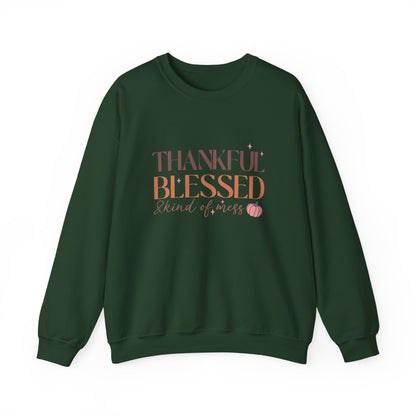 TGV - Thankful, Blessed & Kind of a Mess | Unisex Heavy Blend™ Crewneck Sweatshirt