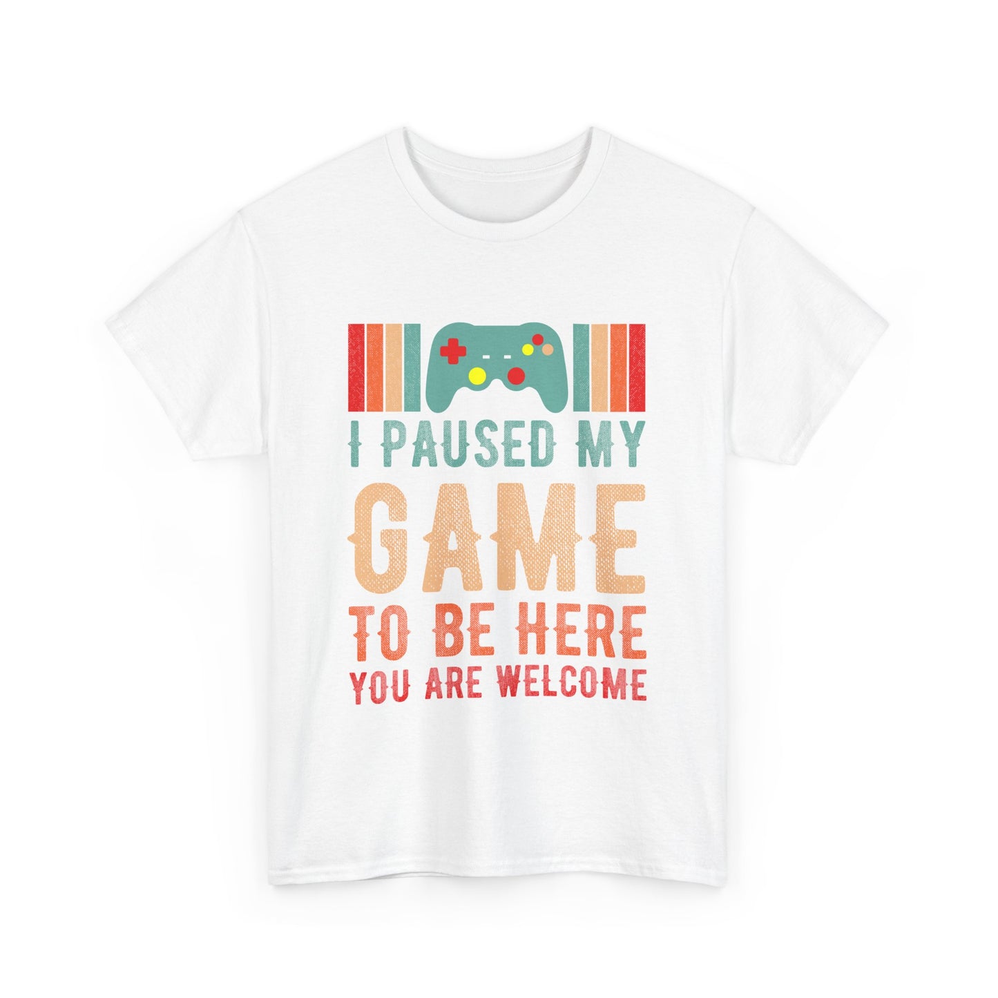 GME - I Paused My Game To Be Here | Unisex Heavy Cotton Tee