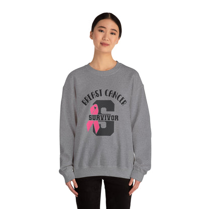 BCA - Pink Ribbon Survivor  | Unisex Heavy Blend™ Crewneck Sweatshirt