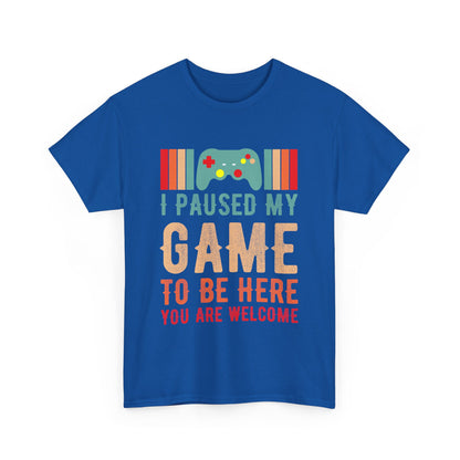 GME - I Paused My Game To Be Here | Unisex Heavy Cotton Tee