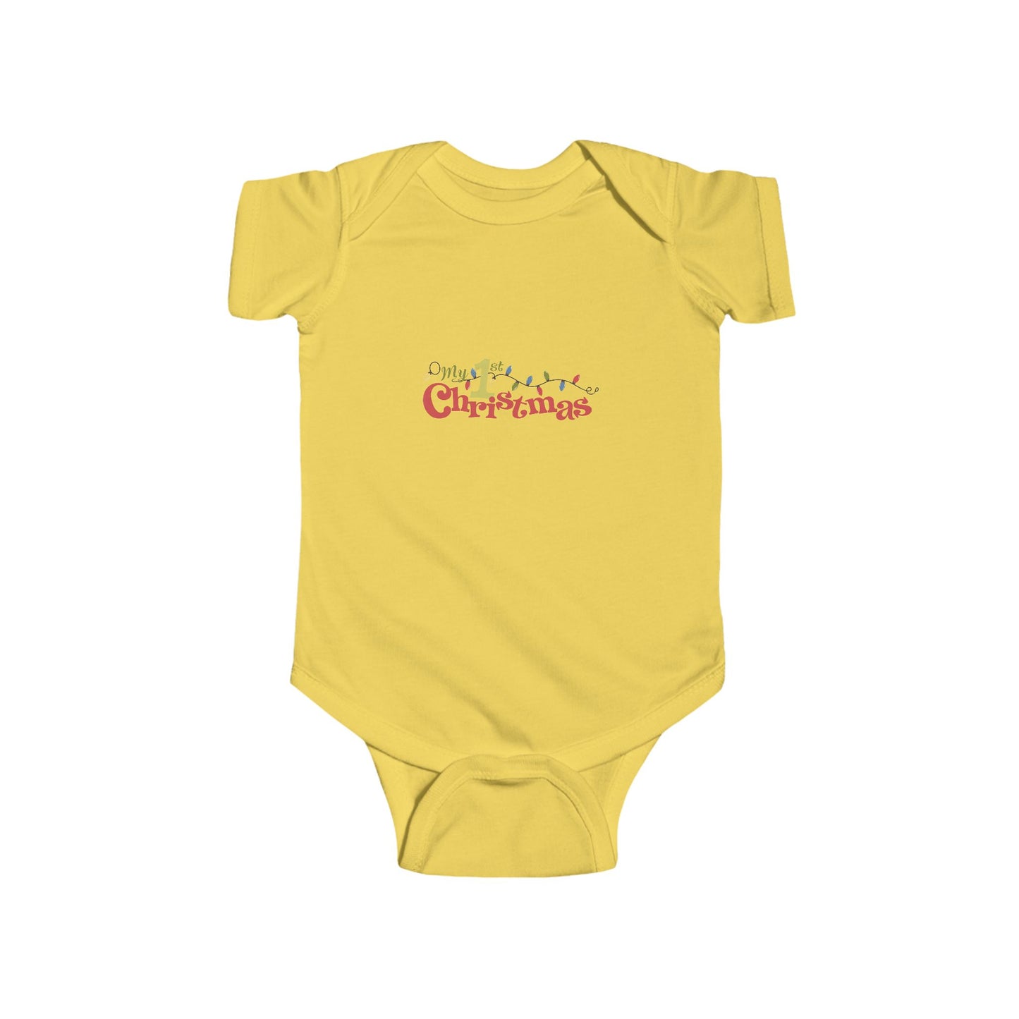 CMS - My 1st Christmas Lights | Infant Fine Jersey Bodysuit