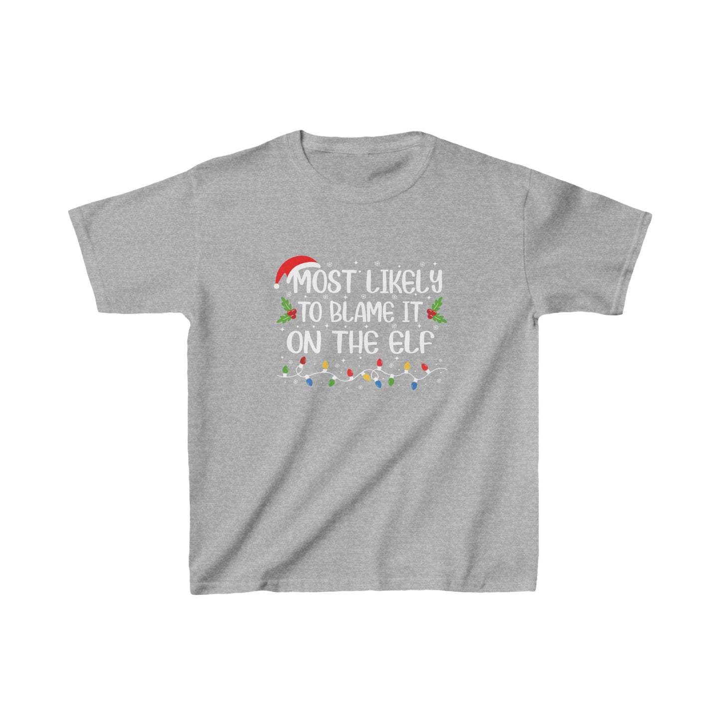 CMS - Most Likely To...Blame It On The Elf | Kids Heavy Cotton™ Tee