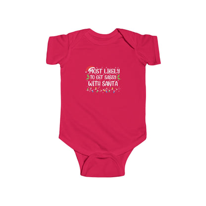 CMS - Most Likely To...Get Sassy With Santa | Infant Fine Jersey Bodysuit