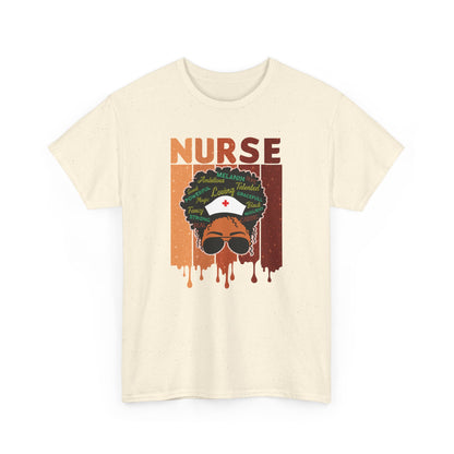 BADED - Melanated Nurse | Unisex Heavy Cotton Tee