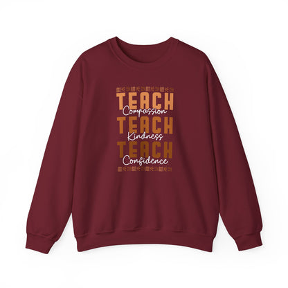 BADED - Teach Compassion Kindness Confidence | Heavy Blend™ Crewneck Sweatshirt