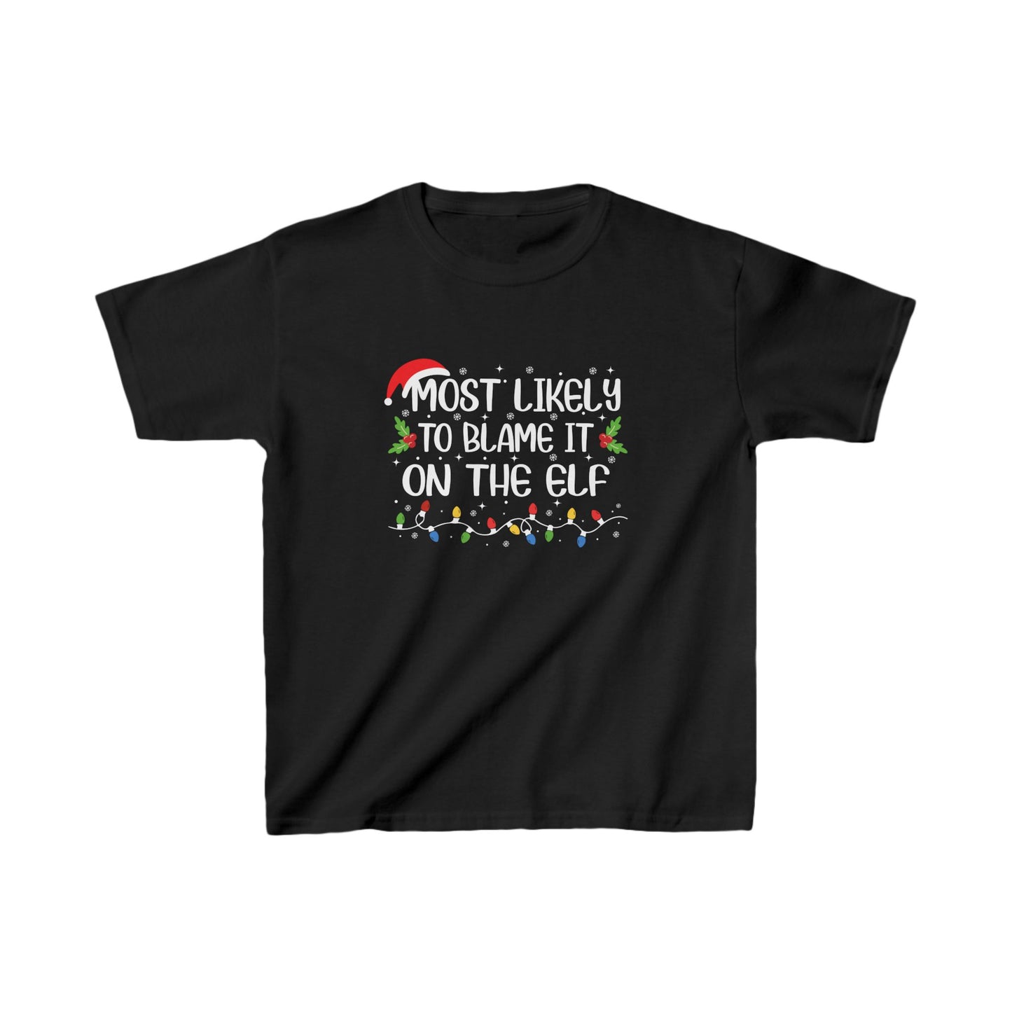 CMS - Most Likely To...Blame It On The Elf | Kids Heavy Cotton™ Tee