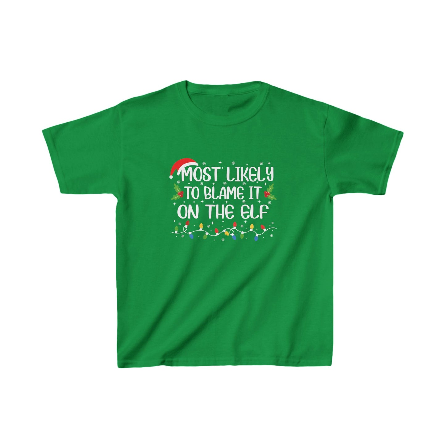 CMS - Most Likely To...Blame It On The Elf | Kids Heavy Cotton™ Tee