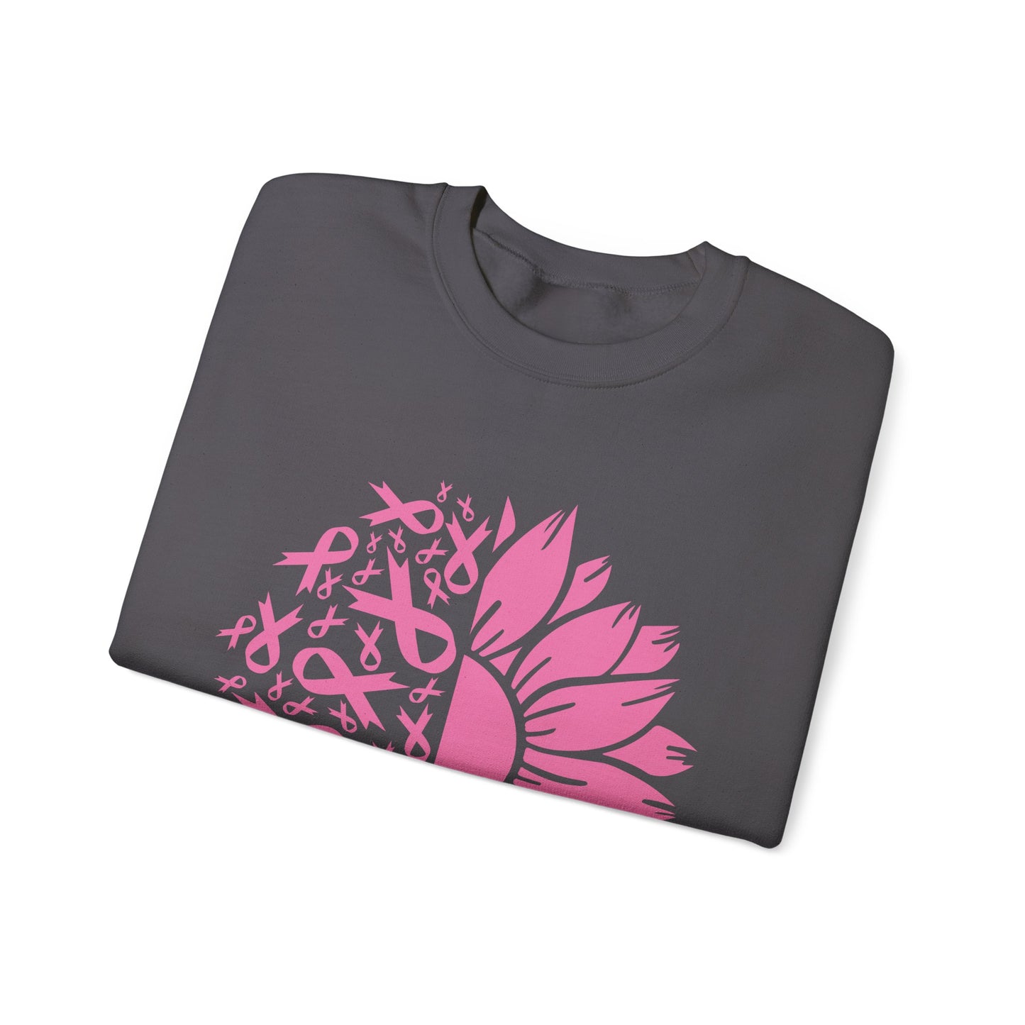 BCA - Pink Ribbon Sunflower  | Unisex Heavy Blend™ Crewneck Sweatshirt