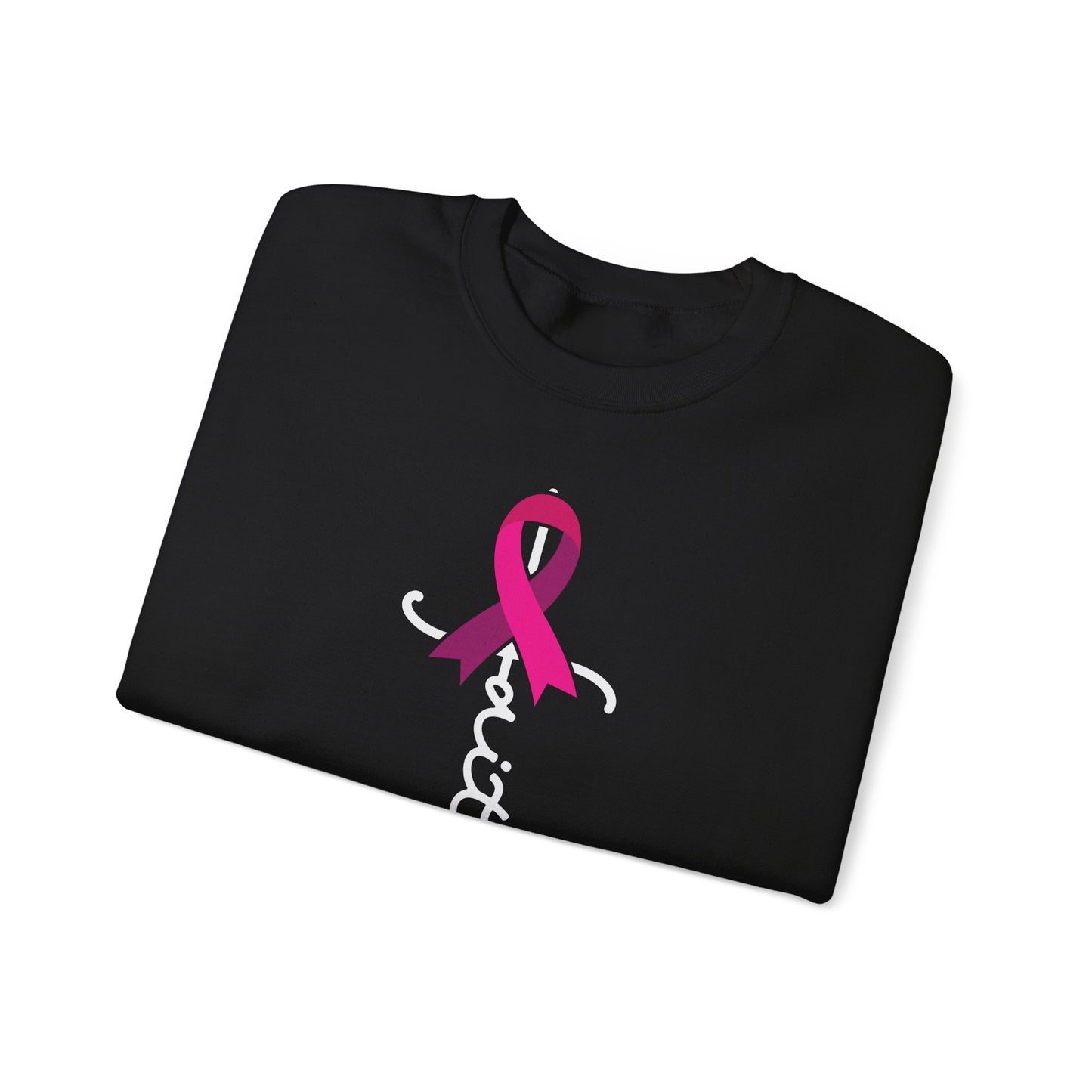 BCA - Faith Pink Ribbon | Unisex Heavy Blend™ Crewneck Sweatshirt