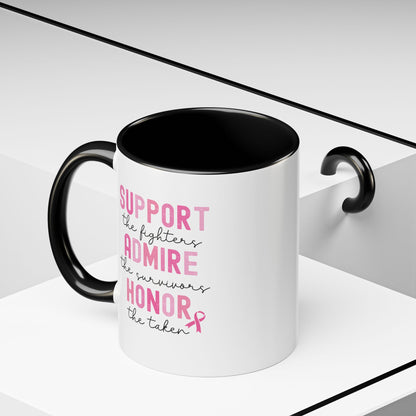 BCA - Support, Admire, Honor | Accent Coffee Mug Black/Gold (11, 15oz)