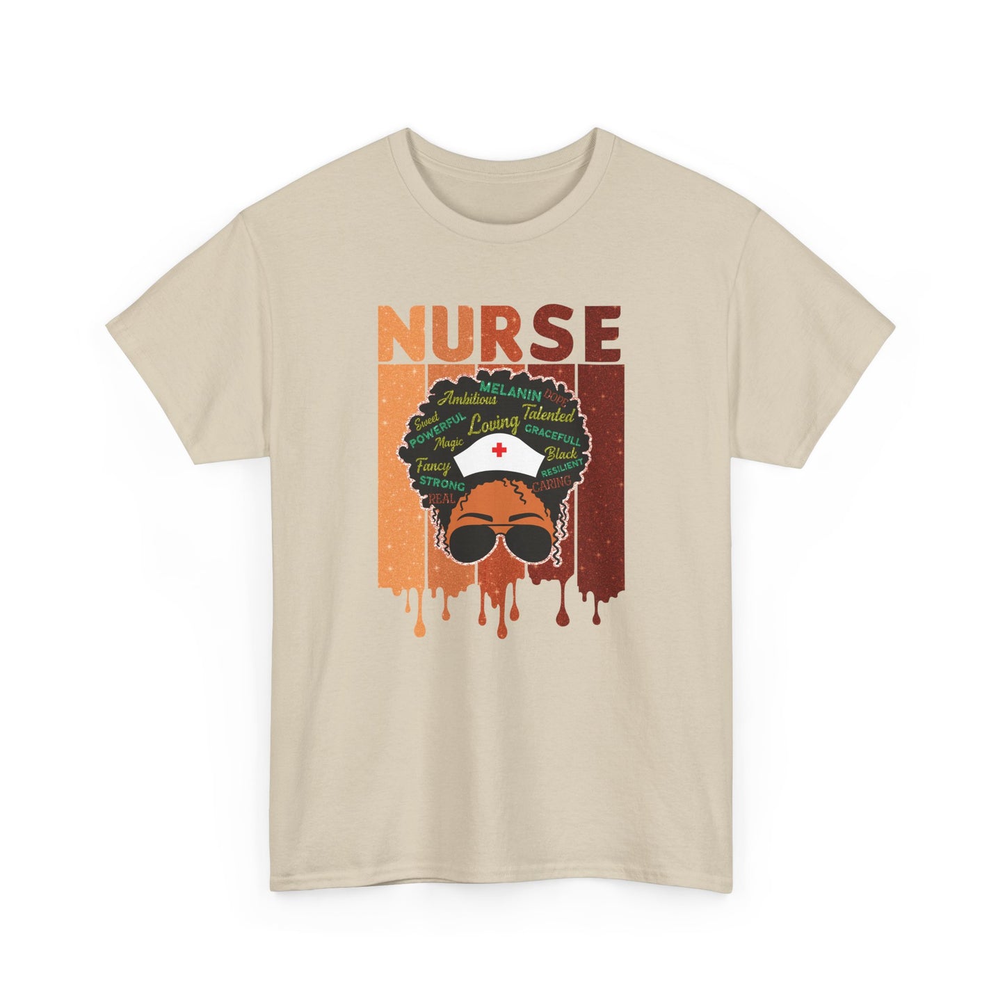 BADED - Melanated Nurse | Unisex Heavy Cotton Tee