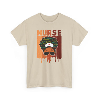 BADED - Melanated Nurse | Unisex Heavy Cotton Tee