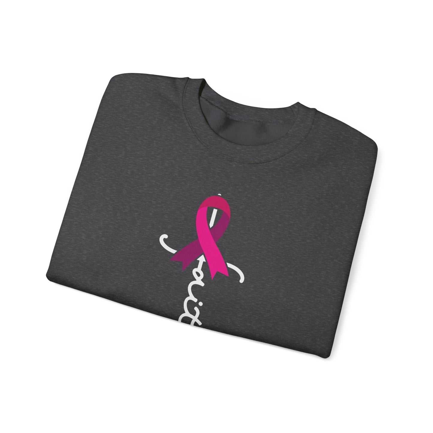 BCA - Faith Pink Ribbon | Unisex Heavy Blend™ Crewneck Sweatshirt