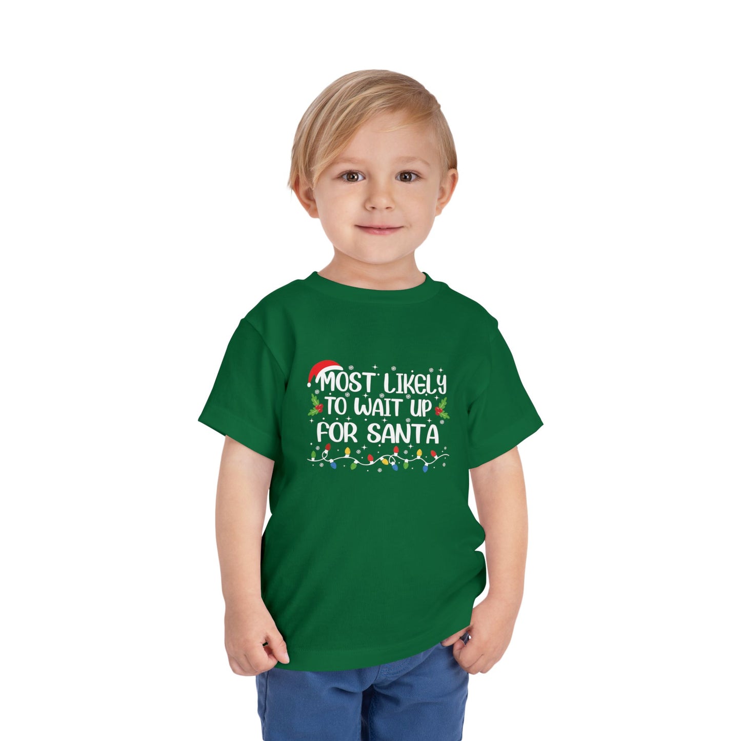 CMS - Most Likely To...Wait For Santa | Toddler Short Sleeve Tee