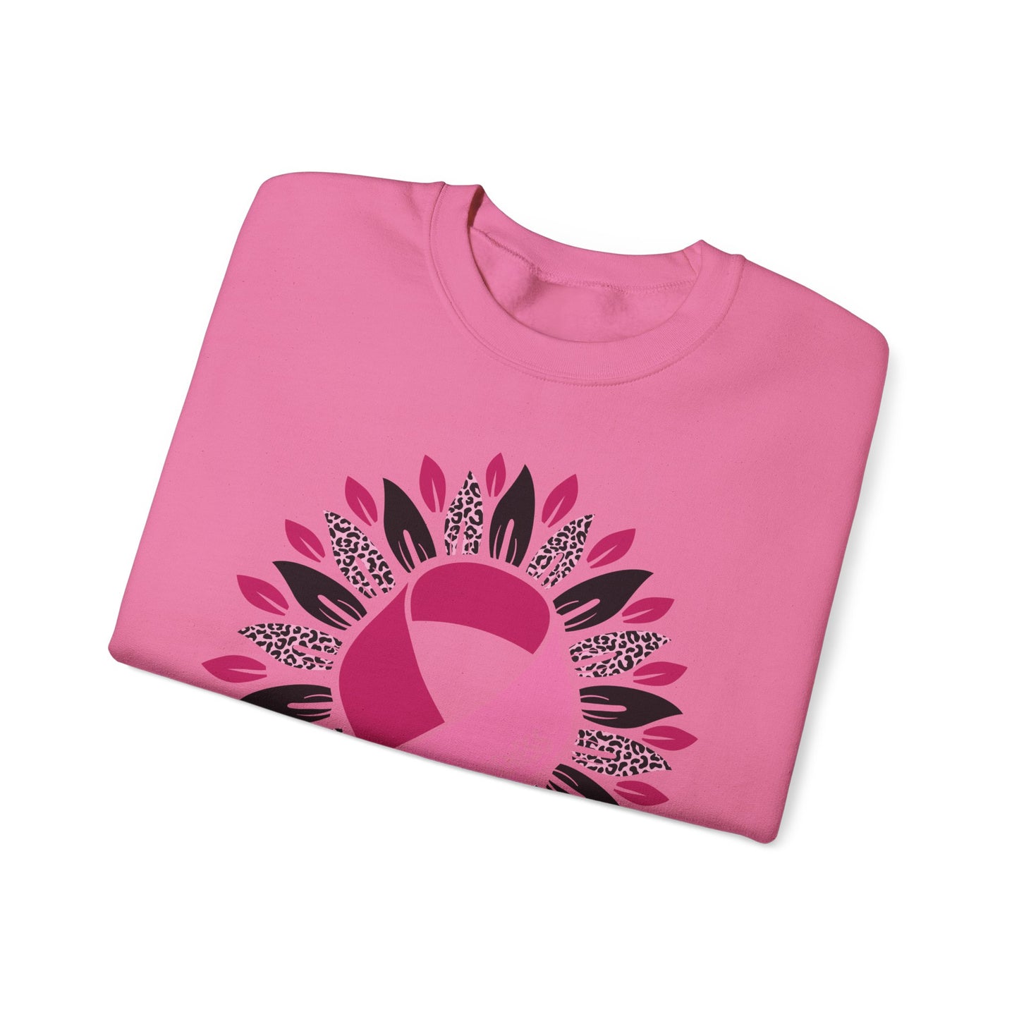 BCA - Pink Ribbon Survivor  Wreath | Unisex Heavy Blend™ Crewneck Sweatshirt