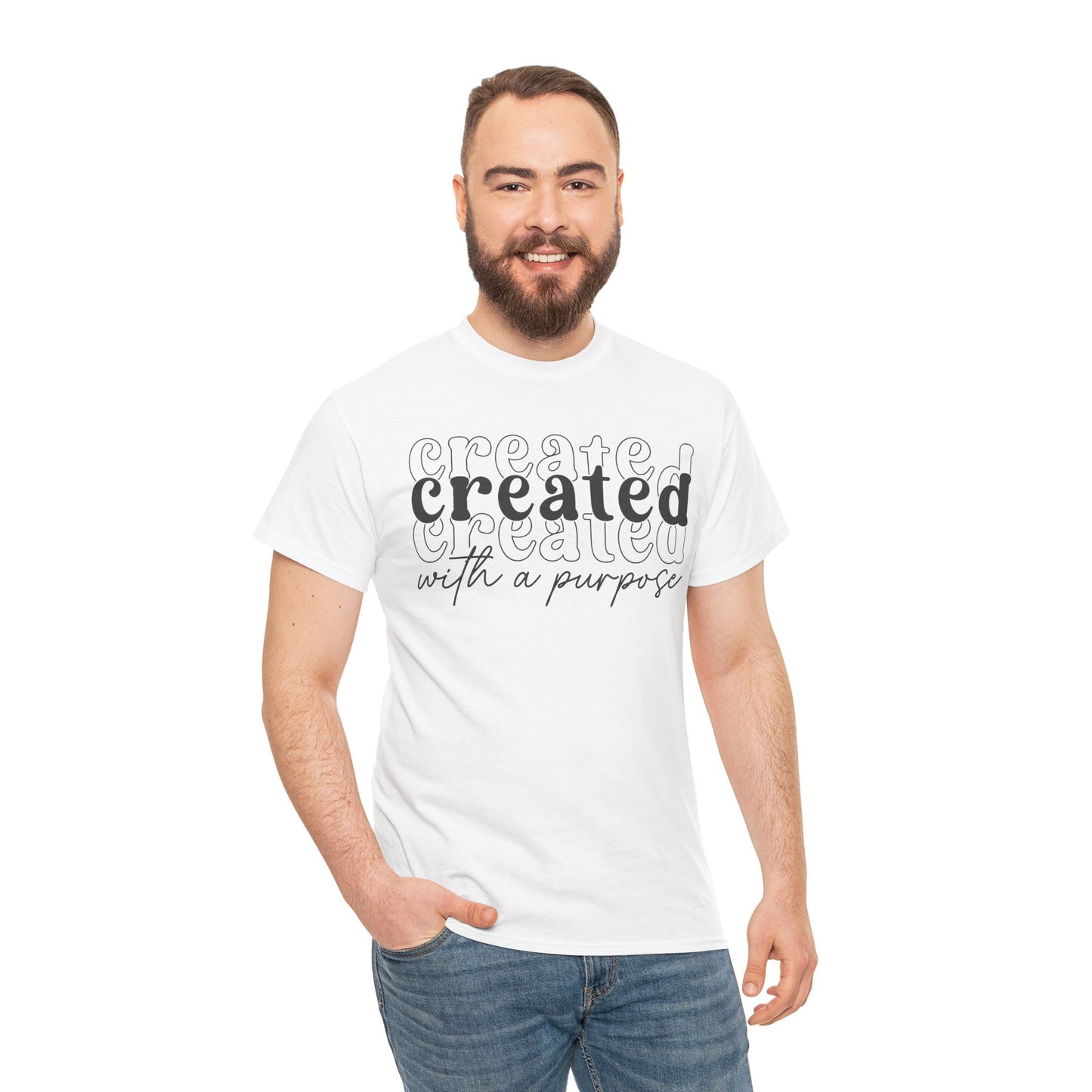 CHW - Created With A Purpose | Unisex Heavy Cotton Tee