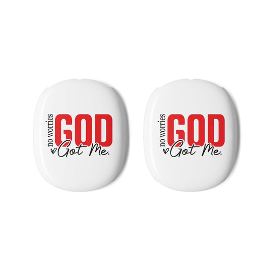 Custom "No Worries, God Got Me" AirPods Max Case – Christian Faith Headphone Cover