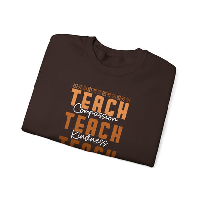 BADED - Teach Compassion Kindness Confidence | Heavy Blend™ Crewneck Sweatshirt