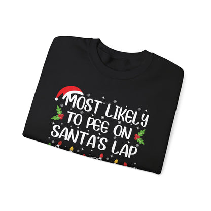 CMS - Most Likely To...Pee on Santa's Lap | Heavy Blend™ Crewneck Sweatshirt