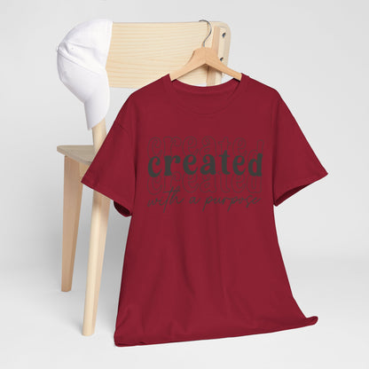 CHW - Created With A Purpose | Unisex Heavy Cotton Tee