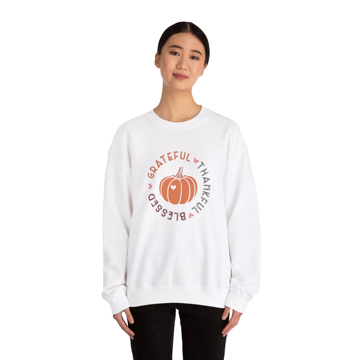 TGV - Grateful, Thankful, Blessed Circle | Unisex Heavy Blend™ Crewneck Sweatshirt