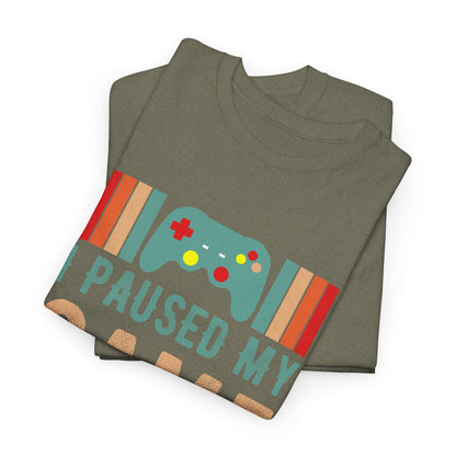 GME - I Paused My Game To Be Here | Unisex Heavy Cotton Tee