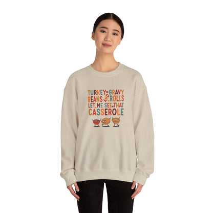 TGV - Turkey, Gravy, Beans & Rolls...| Unisex Heavy Blend™ Crewneck Sweatshirt