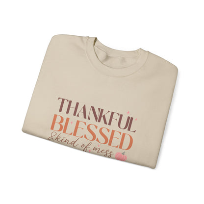 TGV - Thankful, Blessed & Kind of a Mess | Unisex Heavy Blend™ Crewneck Sweatshirt