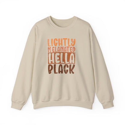 BADED - Lightly Melanated Hella Black | Heavy Blend™ Crewneck Sweatshirt