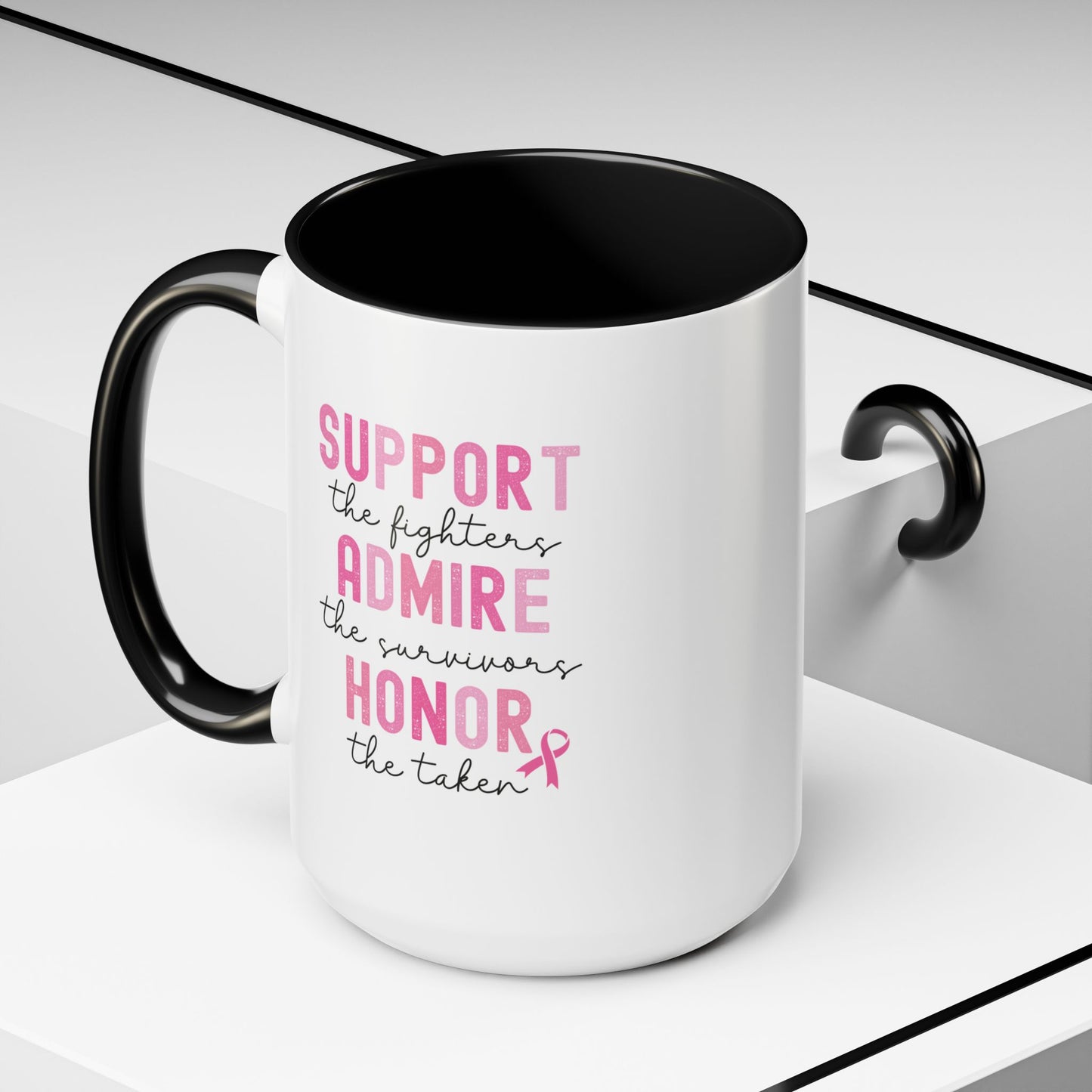 BCA - Support, Admire, Honor | Accent Coffee Mug Black/Gold (11, 15oz)