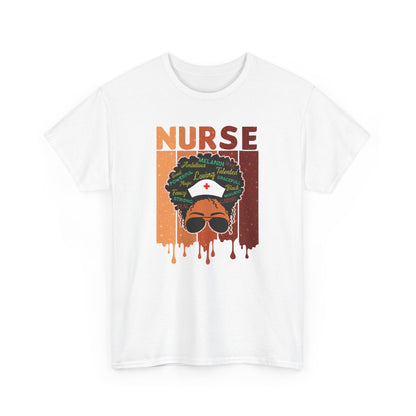 BADED - Melanated Nurse | Unisex Heavy Cotton Tee