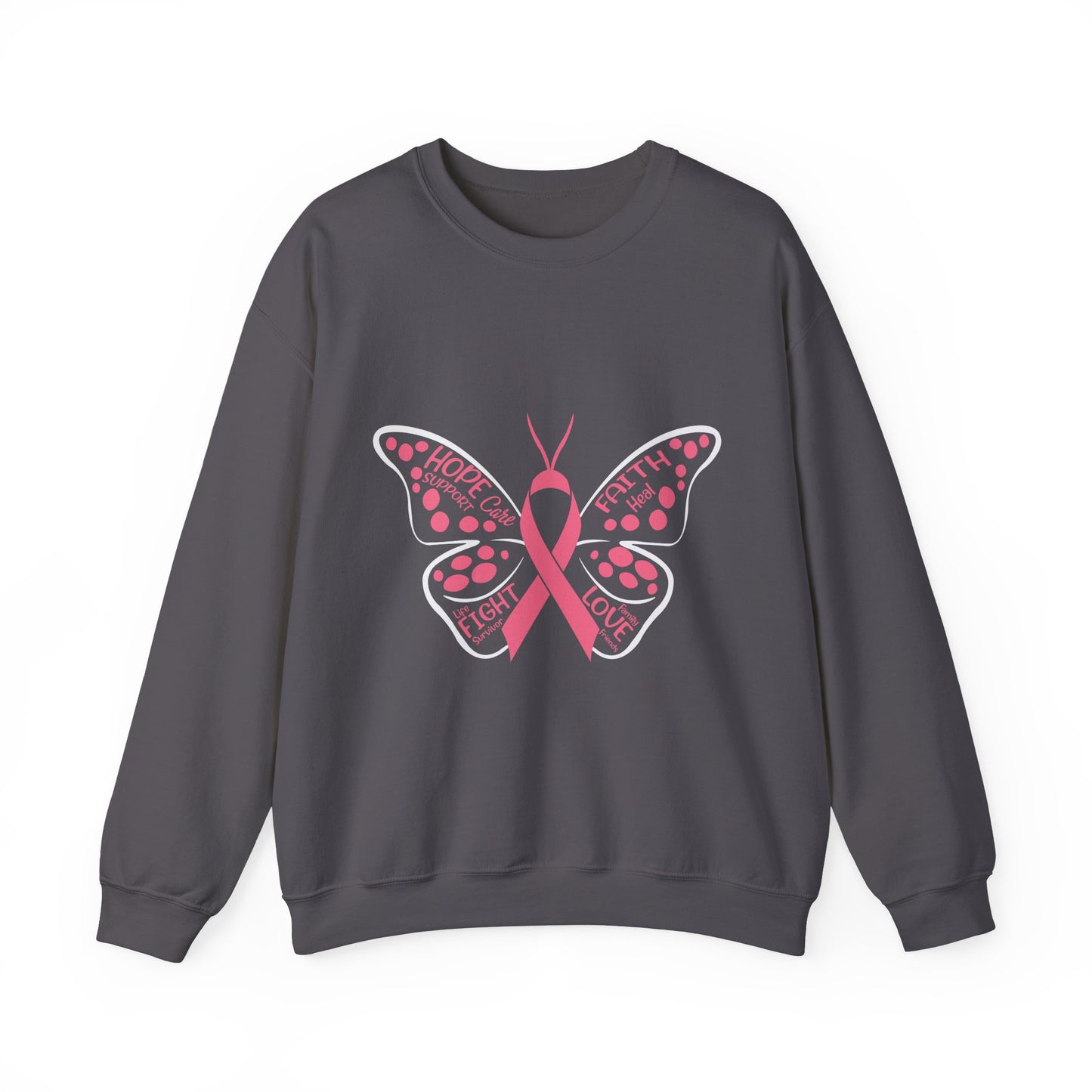 BCA - Pink Butterfly | Unisex Heavy Blend™ Crewneck Sweatshirt